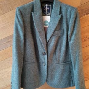 Herringbone British Tweed Wool Jacket by Boden